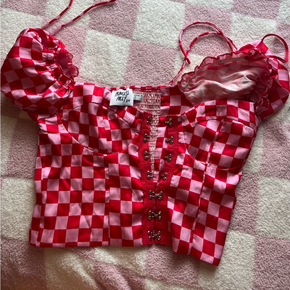 Princess polly checkered top